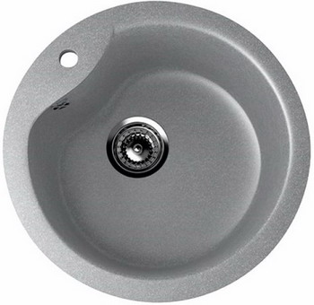 Изображение товара Кухонная мойка Ulgran U-102 графит врезная из искусственного мрамора