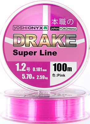 

Леска Yoshi Onyx, DRAKE SUPERLINE 100 M 0.203 mm Pink 89464