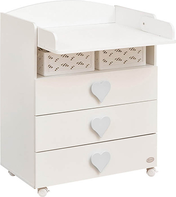

Комод со съемной столешницей для пеленания Giovanni, Emily GT 70801-03Б White (белые ручки)