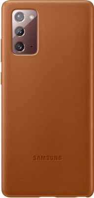 

Чеxол (клип-кейс) Samsung Galaxy Note 20 Leather Cover коричневый (EF-VN980LAEGRU)