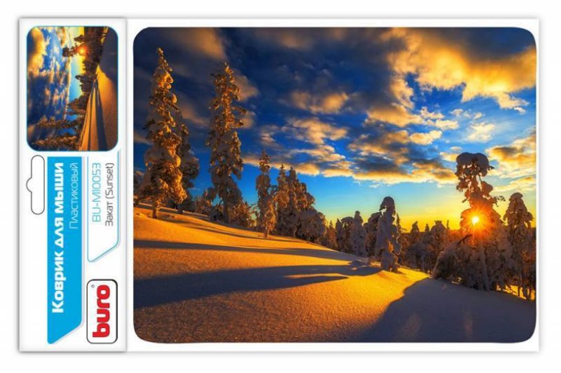 

Коврик для мышек Buro BU-M10053 Мини рисунок/закат 230x180x2мм