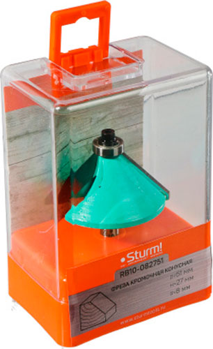 Изображение товара Фреза кромочная конусная Sturm с подшипником 51x27x67 мм RB10-082751