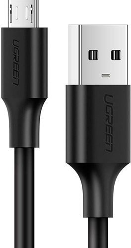 фото Кабель ugreen us289 (60136) usb 2.0 a to micro usb cable nickel plating. длина: 1м. цвет: черный