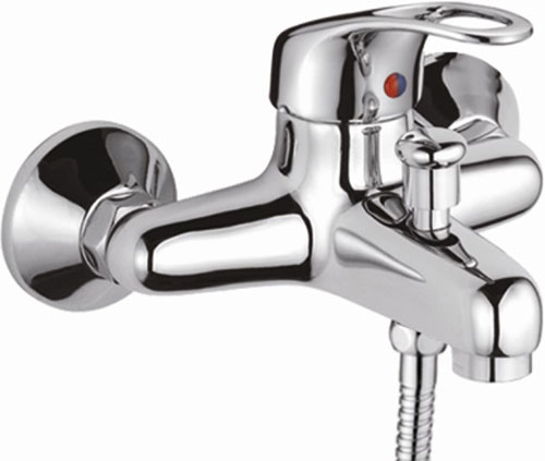 Изображение товара Смеситель для ванны D-Lin D130409 с душевым гарнитуром хромированный