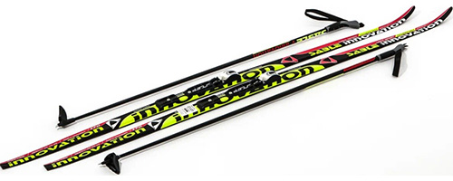 

Лыжи беговые STC NNN (Rottefella) - 205 WAX Innovation black/red/green, Черный/красный/зеленый