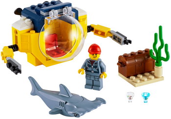Фото - Конструктор Lego CITY ''Океан: мини-подлодка'' 60263 lego city океан мини подлодка 60263