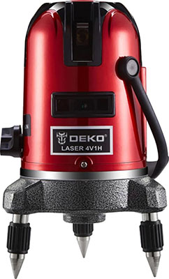 Уровень лазерный Deko LL57 SET 2 (в сумке со штативом) черно-красный