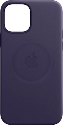 Кожаный чехол Apple MagSafe для iPhone 12/12 Pro темно-фиолетового цвет (MJYR3ZE/A)