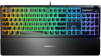 Водонепроницаемая игровая клавиатура SteelSeries Apex 3 черный (SS64805)