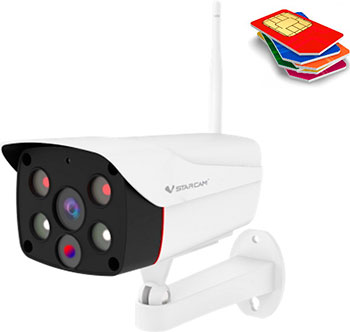 4G камера VStarcam 8852G ip камера 5 мп hd с датчиком обнаружения человека записью звука p2p цифровым зумом уличная wi fi камера видеонаблюдения