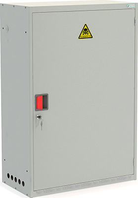 Шкаф для газовых баллонов Металл-Завод 50л (на 2 шт) серый