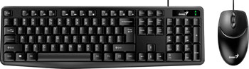 Комплект проводной Genius Smart КМ-170 клавиатура мышь черный
