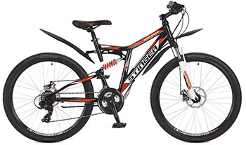 

Велосипед Stinger, 26 SFD.HILAND2D.18 BK7 26'' Highlander 200 D 18'' черный