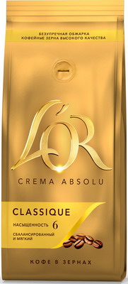

Кофе зерновой L’OR, CREMA ABSOLU CLASSIQUE 230 г