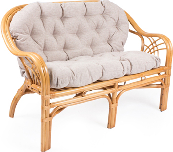 Диван RattanDesign ROMA МИ с подушкой. JC-1732 цвет Мёд
