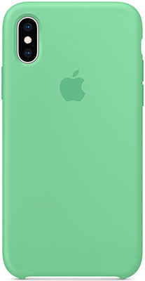 

Чехол (клип-кейс) Apple, Silicone Case для iPhone XS цвет (Spearmint) нежная мята MVF52ZM/A