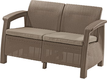 Диван Allibert Corfu Love Seat cappucino