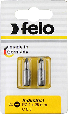 

Бита крестовая Felo, PZ 2X25 серия Industrial 02102036