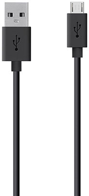 Кабель Belkin USB-A папа/microUSB папа 2м черный (F2CU012bt2M-BLK)
