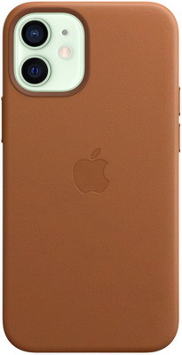 

Чеxол (клип-кейс) Apple iPhone 12 mini Leather Case with MagSafe - Saddle Brown MHK93ZE/A