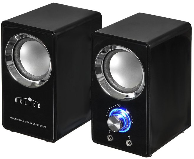 

Колонки Oklick OK-116, 2.0, черный, 6 Вт