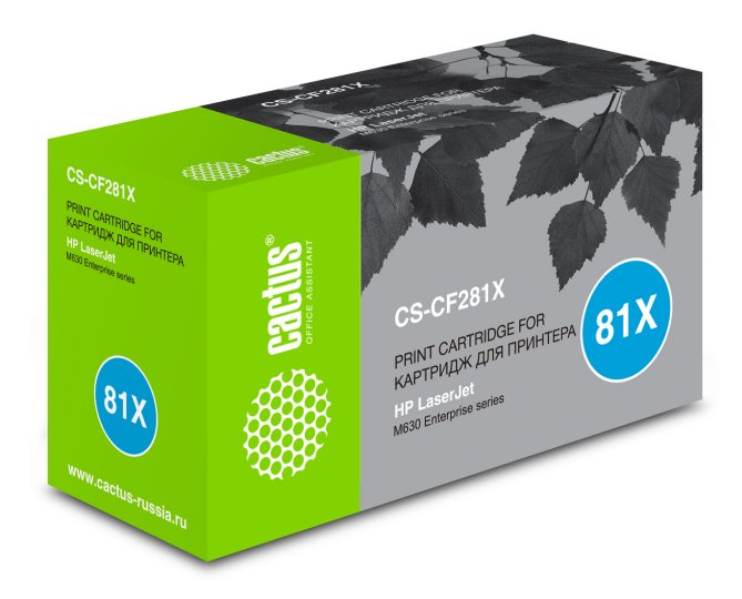 

Картридж лазерный Cactus CS-CF281X CF281X черный (25000стр.) для HP LJ Ent M630/M605dn/M606dn/M605x