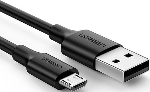 фото Кабель ugreen us289 (60138) usb 2.0 a to micro usb cable nickel plating. длина: 2м. цвет: черный