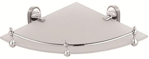 Изображение товара Полка стеклянная угловая D-Lin D700, хром (D264700)