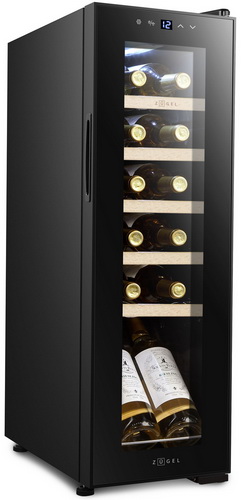 

Винный шкаф Zugel ZCWF123B черный