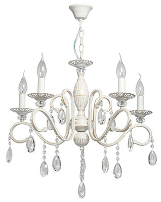 

Люстра подвесная De City Аврора 5*60W E14 220 V 371015705, Белый