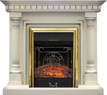 Каминокомплект Royal Flame Dallas с очагом Majestic BR сл.кость каминокомплект royal flame dallas с очагом majestic bl тем дуб