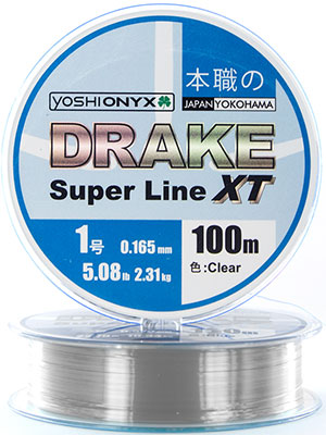 

Леска Yoshi Onyx, DRAKE SUPERLINE XT 100 M 0.165 mm Clear 89468