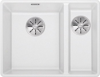 

Кухонная мойка Blanco, SUBLINE 340/160-F белый с отв.арм. InFino 523571