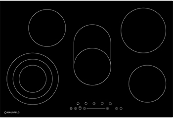 

Встраиваемая электрическая варочная панель MAUNFELD, EVCE.775.SM.T-BK