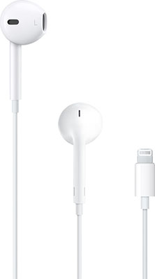 Наушники Apple EarPods с коннектором Lightning. Apple EarPods with Lightning Connector MMTN2ZM/A
