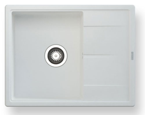 

Кухонная мойка Pyramis ALINIA 65х51 1B 1D - гранит/жасмин белый (070018801)
