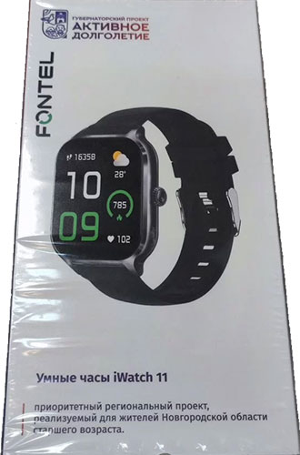 Умные часы Fontel iWatch 11, черный Умные часы Fontel iWatch 11, черный