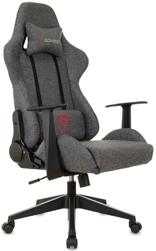 

Кресло игровое Zombie Neo, серый 3C1, с подголов., крестов. пластик (ZOMBIE NEOGREY)