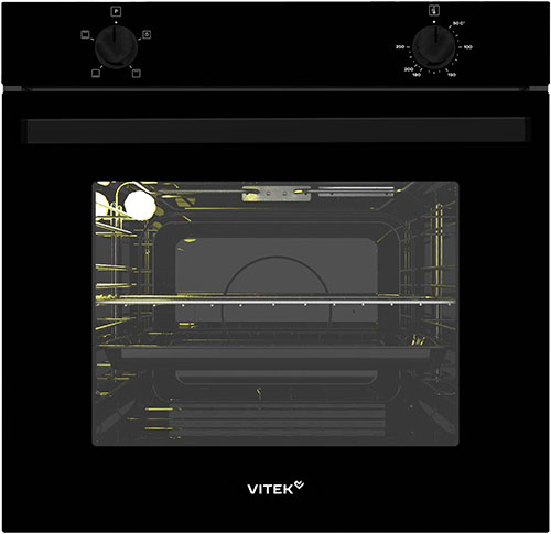 

Электрический духовой шкаф Vitek VEO 6230 BG, стекло черное, Черный