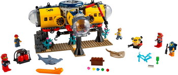 Конструктор Lego CITY ''Океан: исследовательская база'' 60265 lego city океан мини подлодка 60263