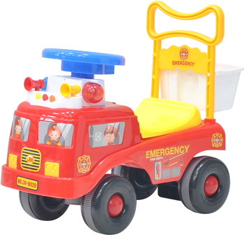 Детская каталка Everflo ''Пожарная машина'' ЕС-902 red