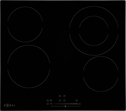 фото Встраиваемая электрическая варочная панель zugel zeh602b, черная