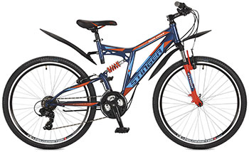 

Велосипед Stinger, 26 SFV.HILAND2.18 BL7 26'' Highlander 200 V 18'' синий