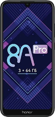 

Смартфон Honor, 8A Pro 3/64 черный