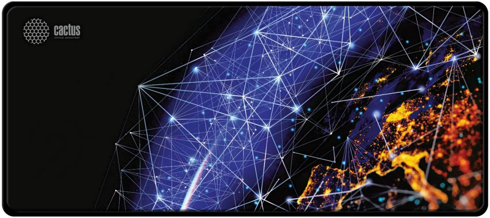 

Коврик для мышек Cactus CS-MP-PRO04XXL Blue Cosmic XXL/рисунок 900x400x3мм