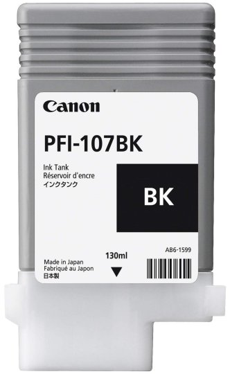 

Картридж струйный Canon PFI-107BK 6705B001 черный (130мл) для iP F680/685/780/785