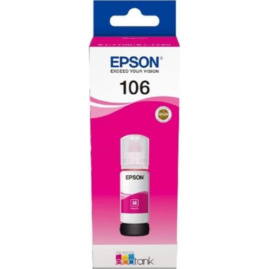 

Картридж струйный Epson 106M C13T00R340 пурпурный (1900стр.) (70мл) для L7160/7180