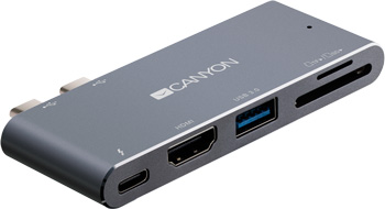 USB Hub Canyon DS-5 5 портов Thunderbolt 3 USB 3.0 HDMI SD TF