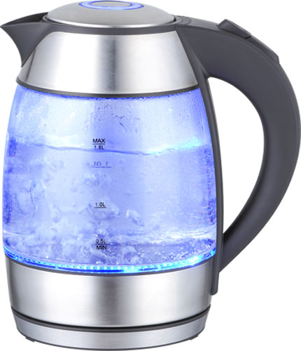 Изображение товара Электрический чайник Renova KT17G-06B 1.8 л нержавейка с подсветкой