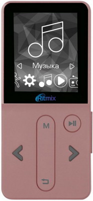

MP3 плеер Ritmix, RF-4910 8Gb Rose
